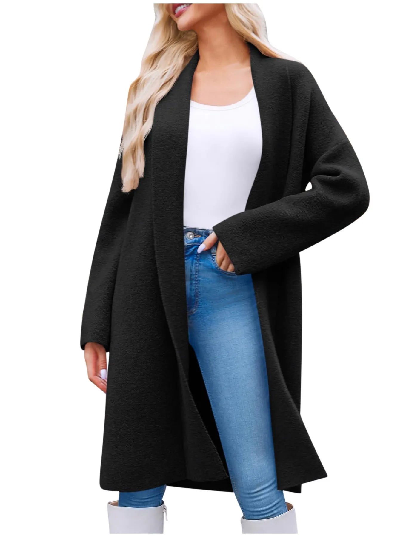 Open Front Longline Coat