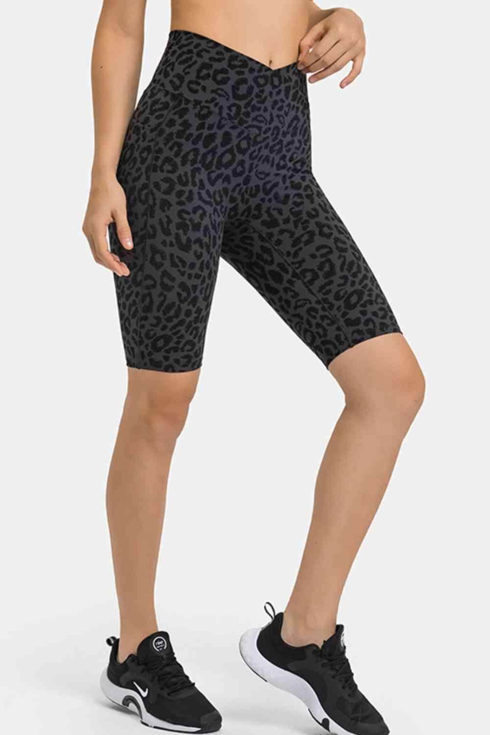 Millennia High Waist Biker Shorts with Pockets for Women