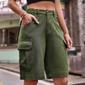 Denim Cargo Shorts with Pockets for Casual Style
