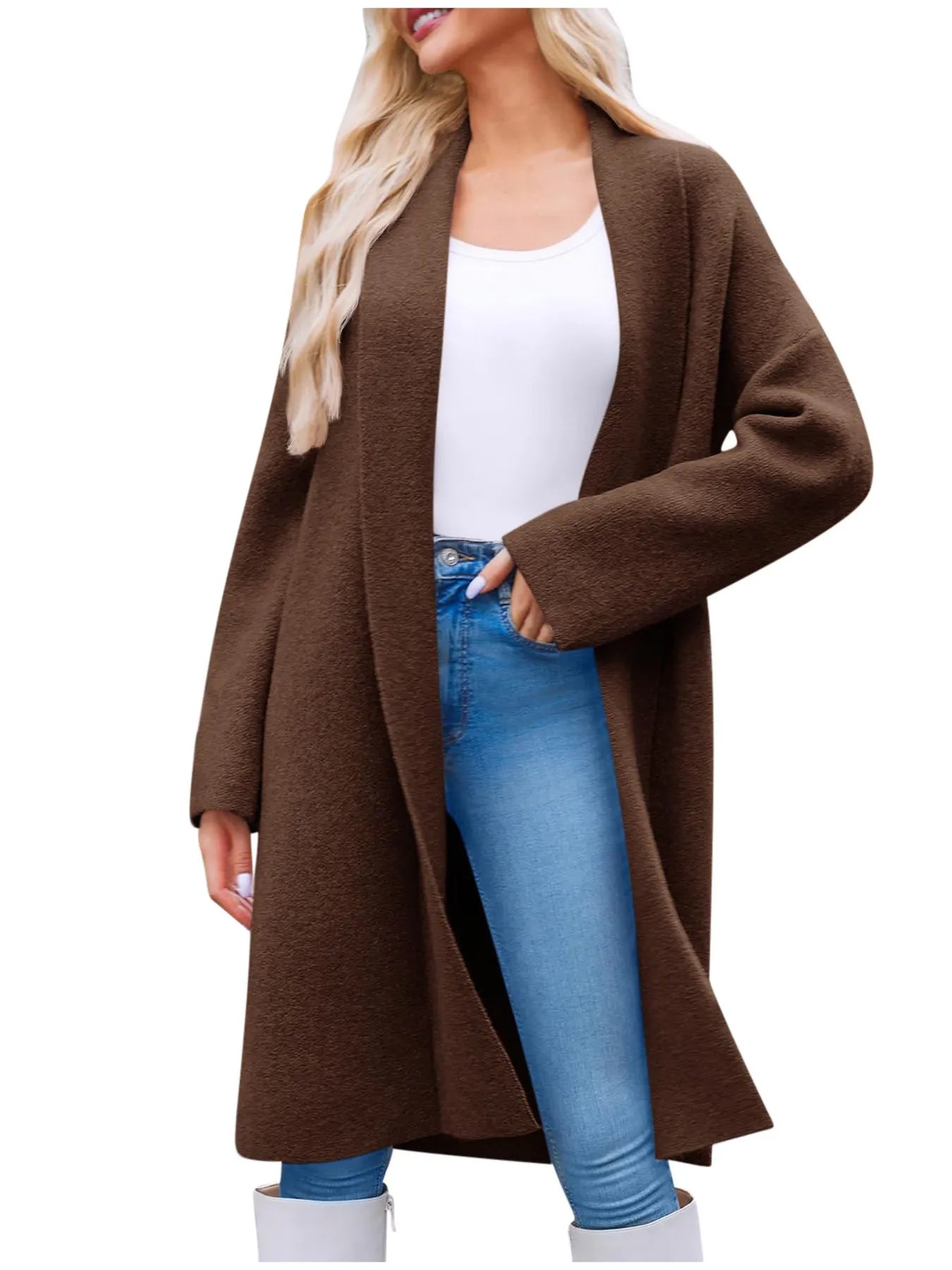 Open Front Longline Coat